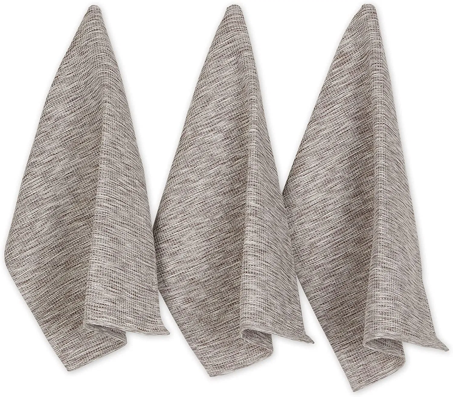 Dishtowel Set Kitchen Collection Absorbent Tonal Waffle 3 Piecestea Towels for Cleaning