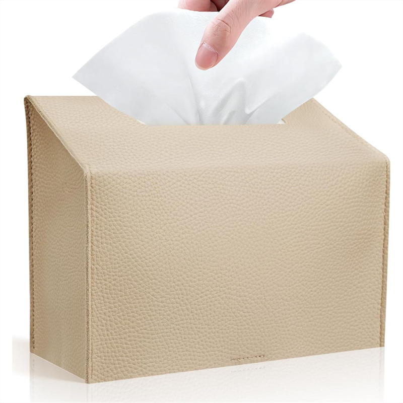 Wholesale New Products House Shape Household Leather Tissue Box