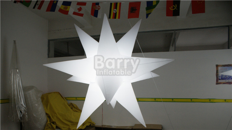 Festival Stage Custom Advertising Inflatables Star with LED Light
