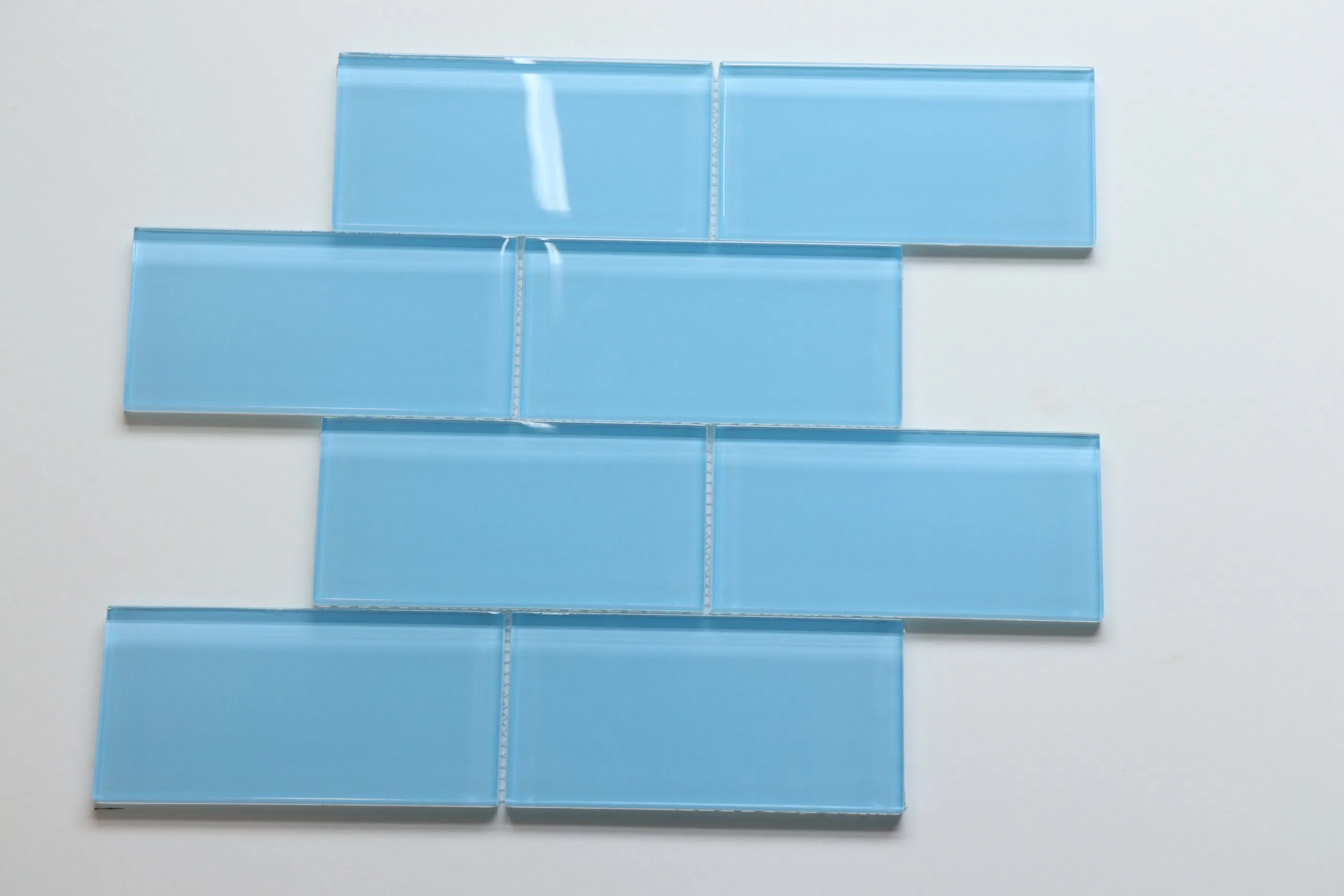 Оранжевая стеклянная мозаика Subway для стен