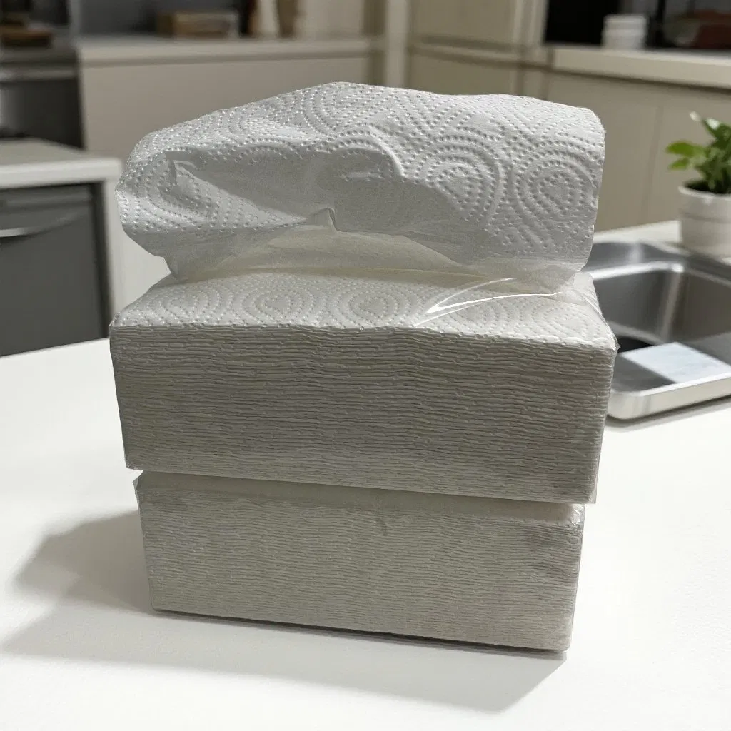 Hot-Selling Full Embossed Kitchen Tissue Powerful Water and Oil Absorbing Kitchen Cleaning Paper Towels