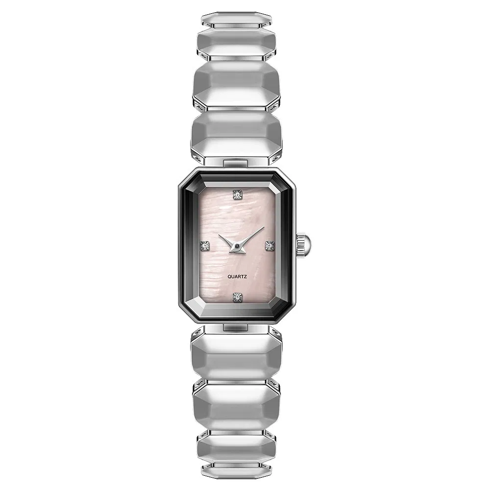 Diamond Fashion Stainless Stain Waterproof Custom Gold Ladies Wristwatch New Model Watch