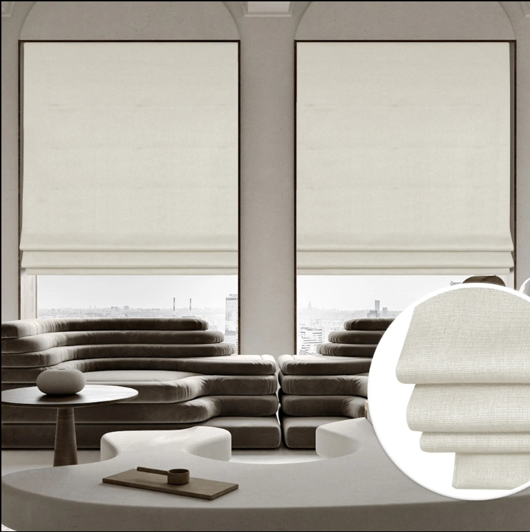 Wholesale Smart Automatic Blackout Dark Color Roman Blinds