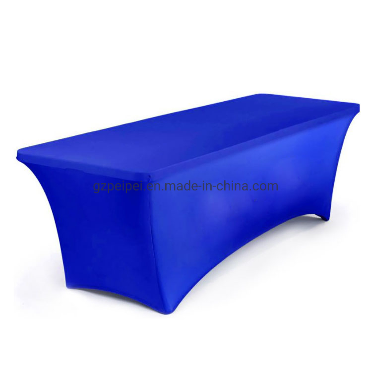 Promotional Products Trade Show Advertising Table Desk Cloth Custom Stretch Sublimation Logo Spandex Custom Table Cloth Table Cover
