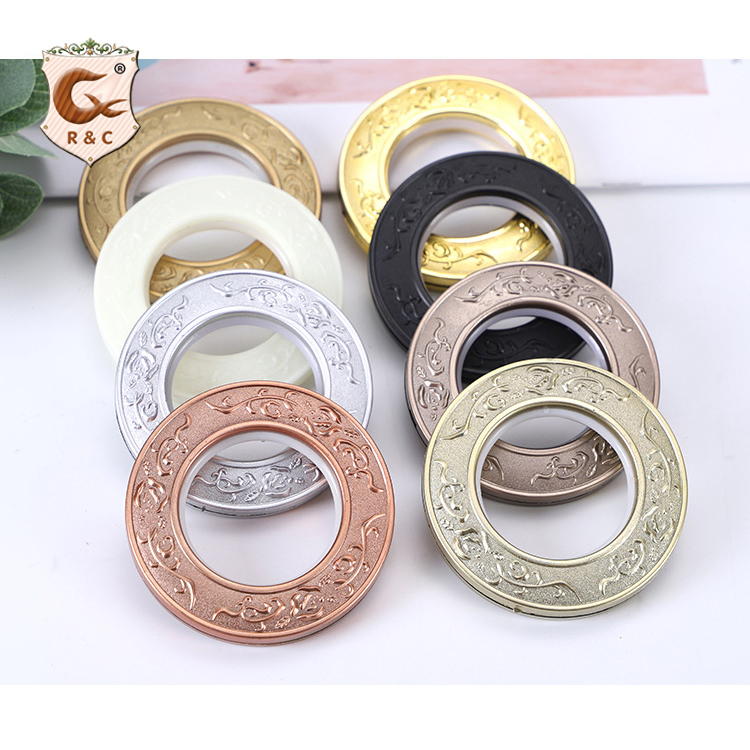 Wholesale Curtain Accessories Colorful Plastic Curtain Ring Eyelet