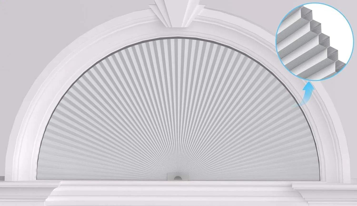Lasting-Time Arched Window Blinds for Dark and Quiet Environment