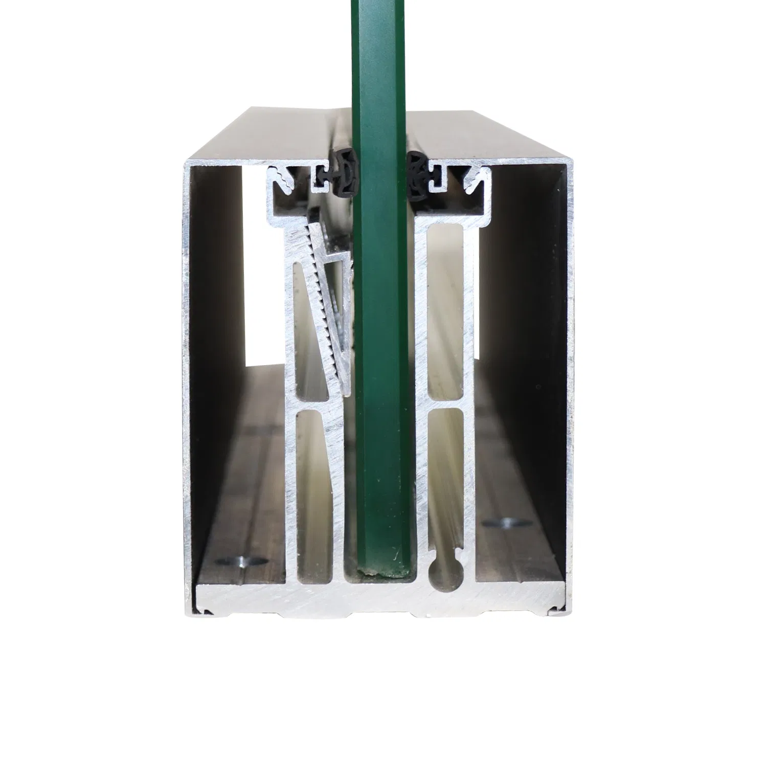 High Quality 6063 Frameless Black Customized Glass Railing Aluminum U Channel for Glss Railing System