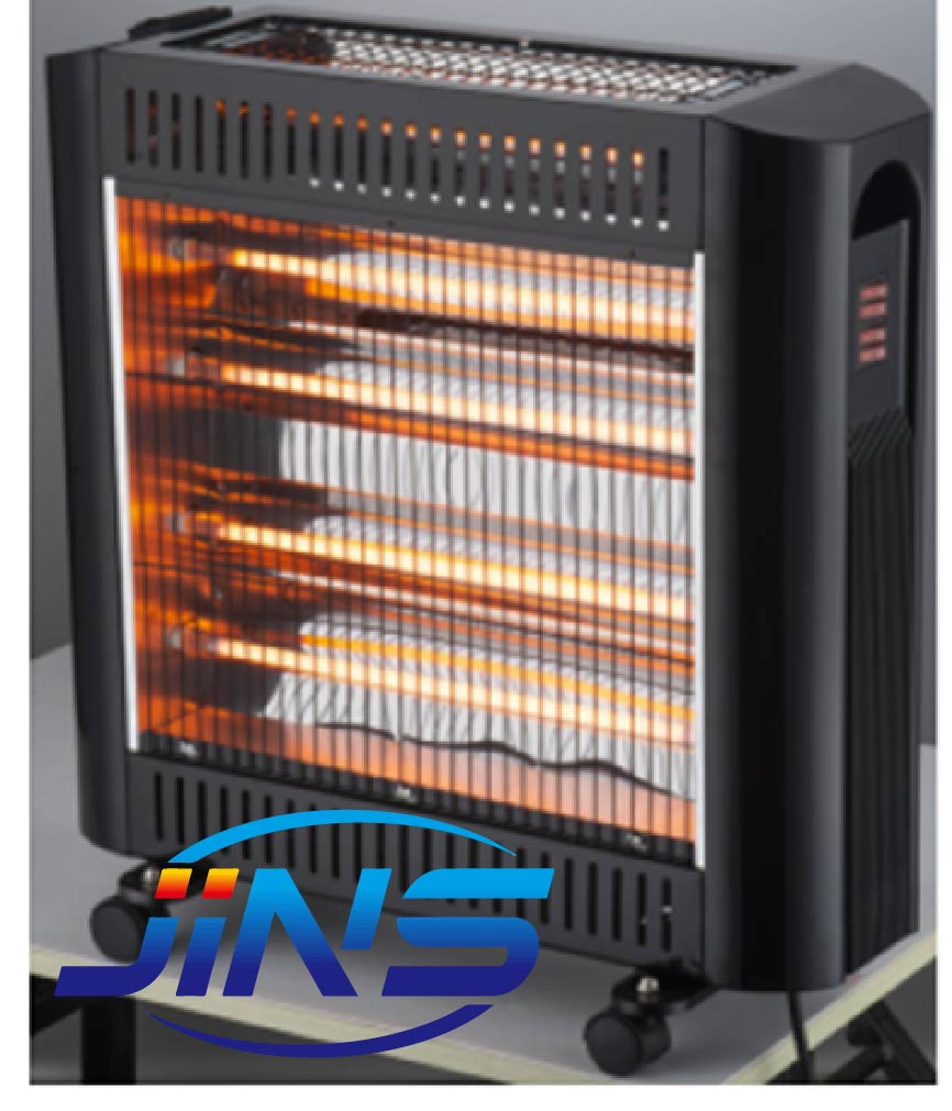 2 Faces Quartz Tube Electric Heater with Fan with Humidifier with Castors