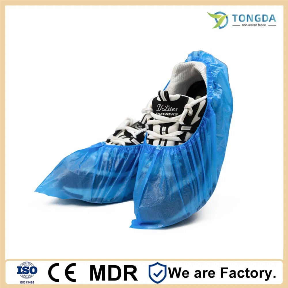 Disposable CPE Waterproof Workshop/Home Hospitality Dustproof Shoe Cover