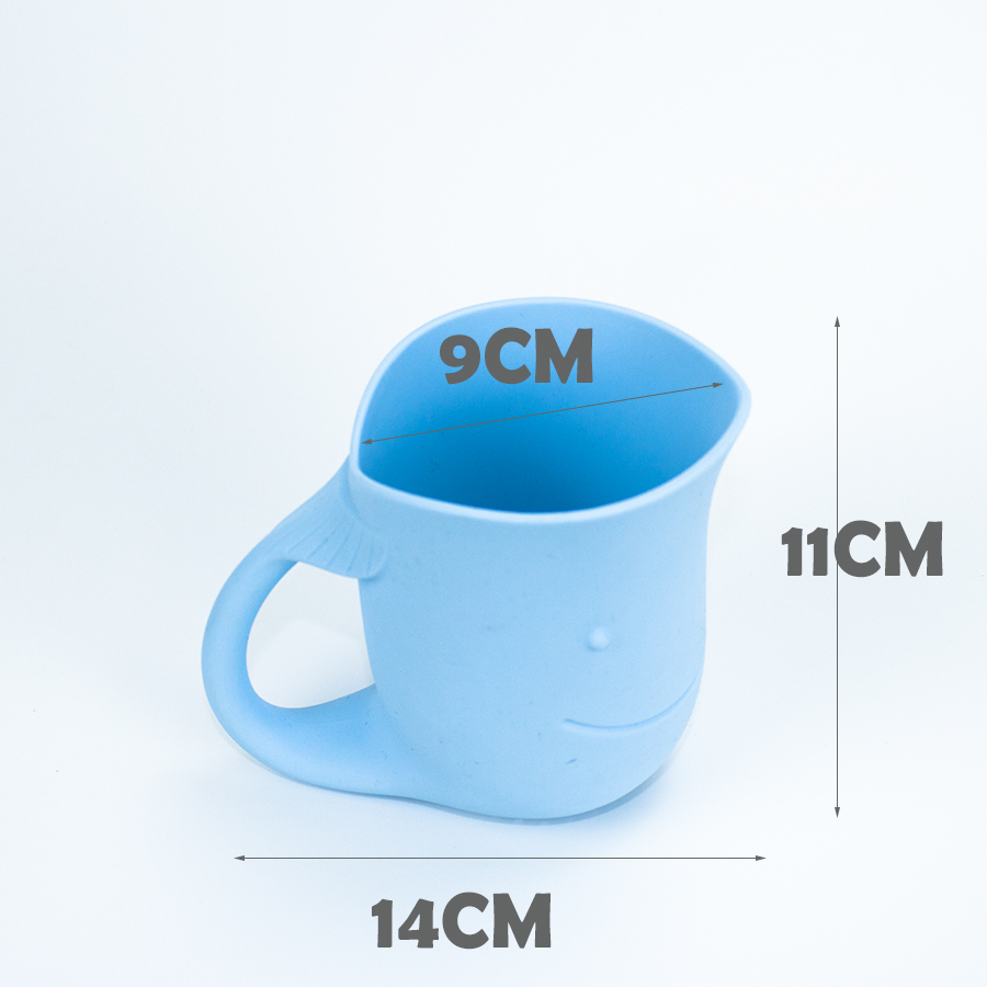 Silicone Baby Bath Tear Free Waterfall Rinse Cup