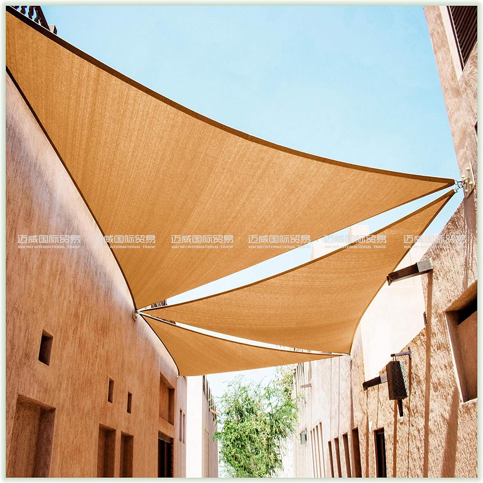 HDPE 160GSM Shade Net, Rectangle Triangle Square Shade Sails