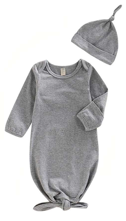 Soft Newborn Baby Swaddle Sack Sleepwear Bamboo Long Sleeve Sleeping Bag