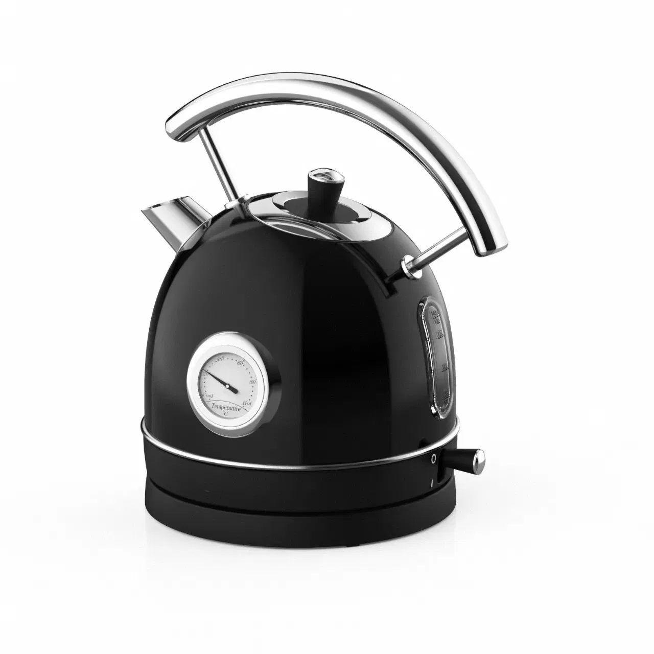 Whistling Colorful Hot Water Coffee Tea Pot Handle Electric Kettle with Temperature Display