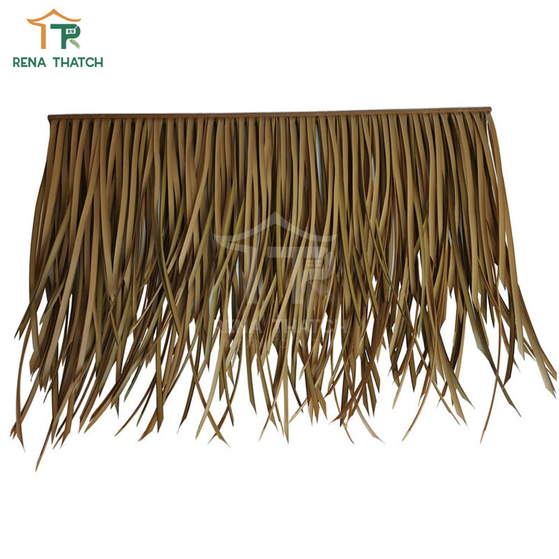 Class a Flame Retardancy Synthetic Thatch Artificial Straw Roof Tiles PVC Thatch