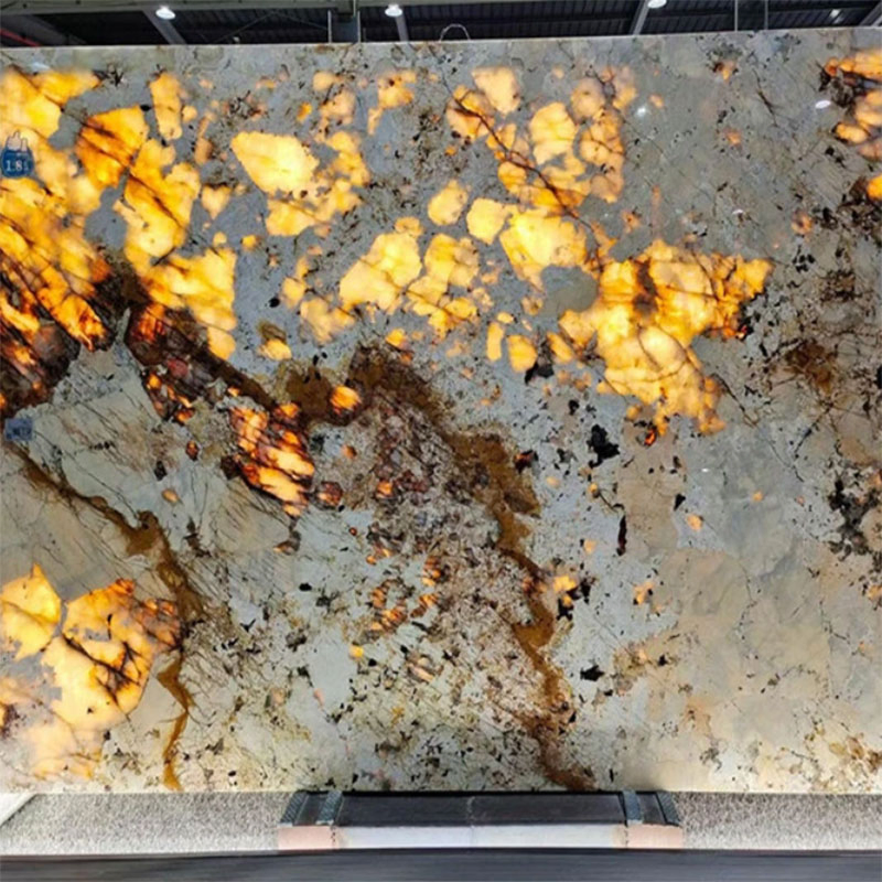 Factory Direct Low Price Luxury Marble Patagonia Marble Granite Slab Translucent Pandora White Onyx Stairs