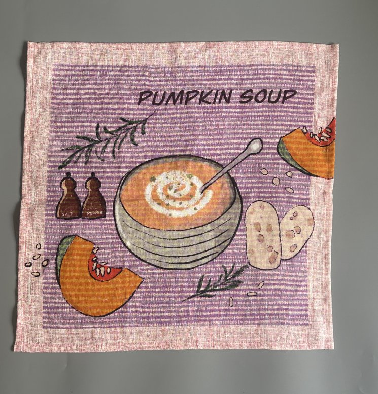 Custom Digital Printed Kitchen Linen Napkins