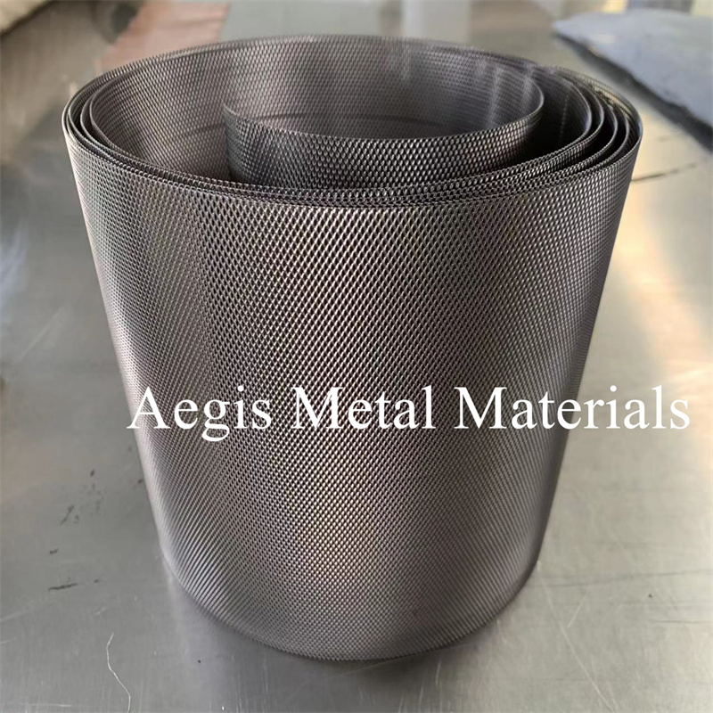 Platinized Titanium Mesh 1*2 2*4mm Titanium Anode Mesh Screen Grade 1 Metal Titanium Expanded Mesh