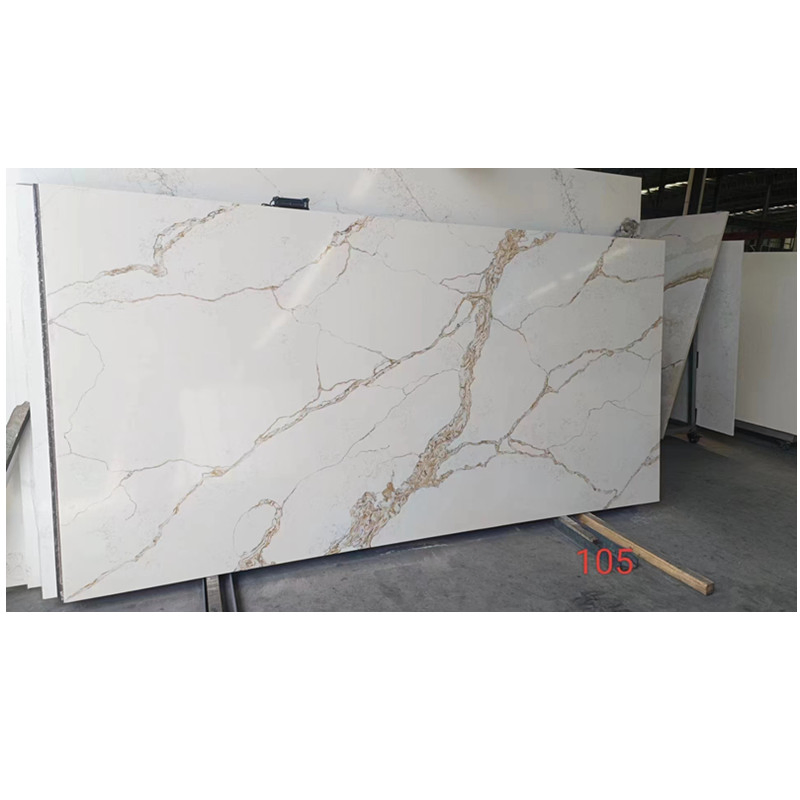 Reconstituted Artificial Stone Polished Countertops Kitchen Work Top Stone Quartz