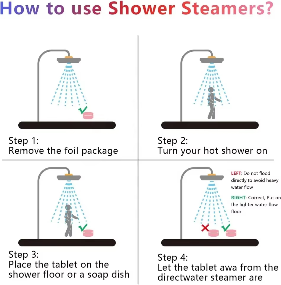 Bright Orange Zesty Energizing Bath Shower Steamers