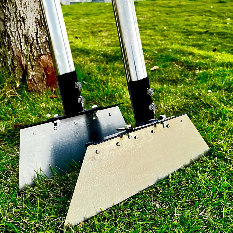 1.6m Heavy Duty Metal Shovel Durable Ice Snow Livestock Manure Spade Tool