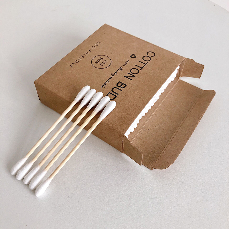Medical Wood Stick Sterile Cotton Buds