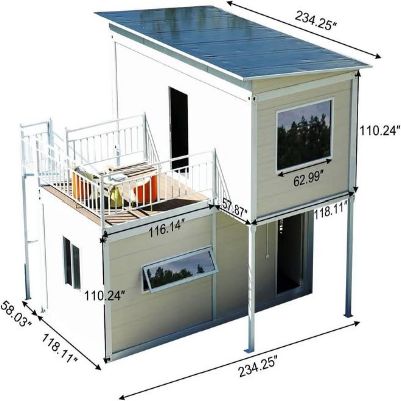 Innovative CE Approved Luxury Prefab Container Home for Modern Living
