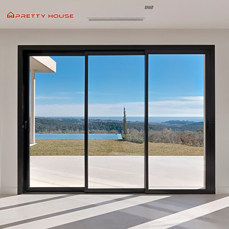 Heavy-Duty Commercial Energy Efficient Large Slide Door Waterproof Soundproof Glazed Doors