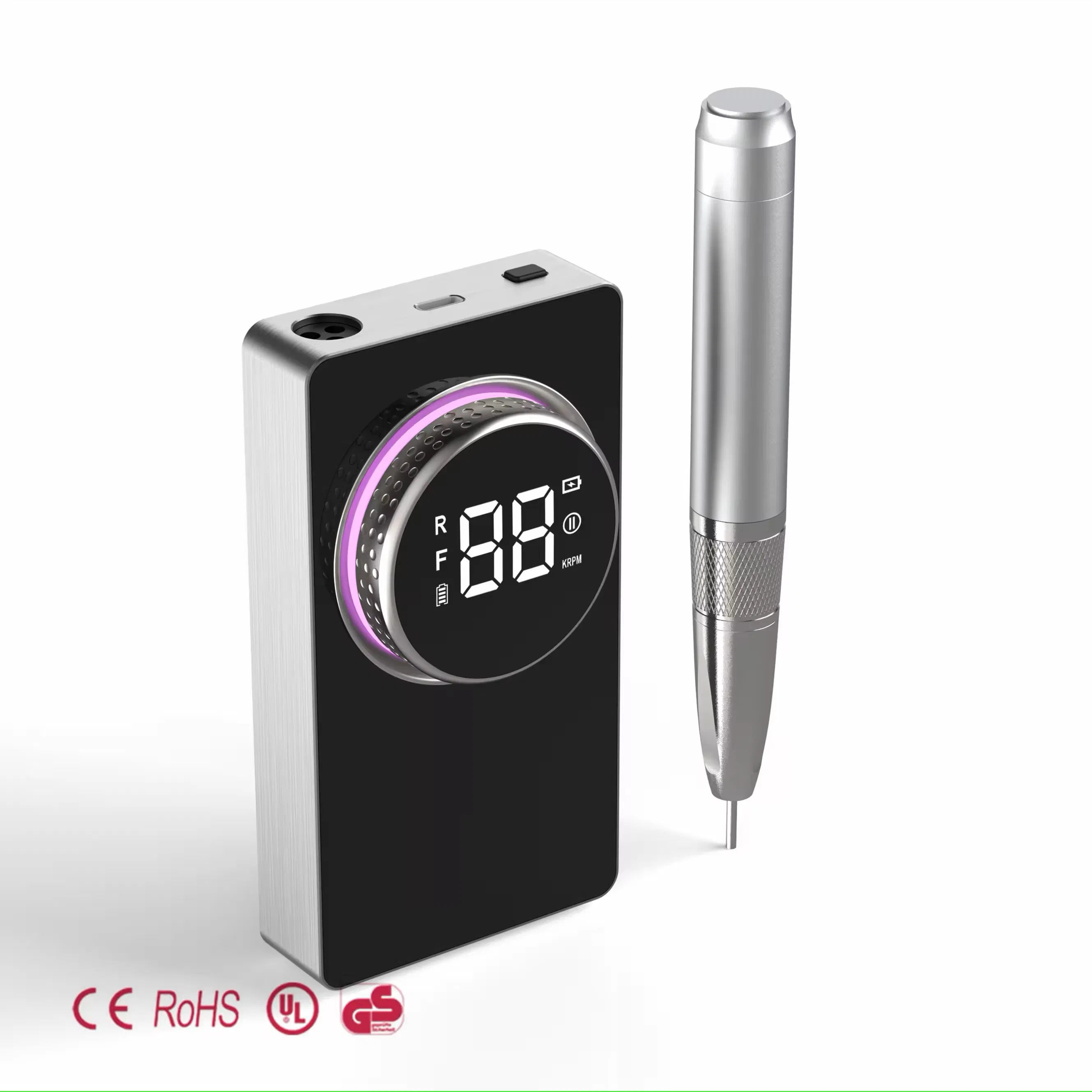 Brushless Rechargeable Nail Drill Machine Nail Tech E-File Pedicure Manicure 40000rpm