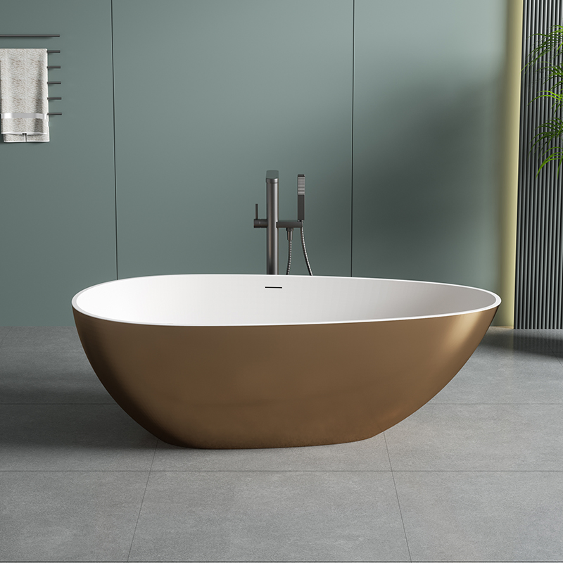 Chic Freestanding Bathroom SPA Bathtub with Anti-Slip Features for Luxury Villa and Townhouse Ultimate Comfort