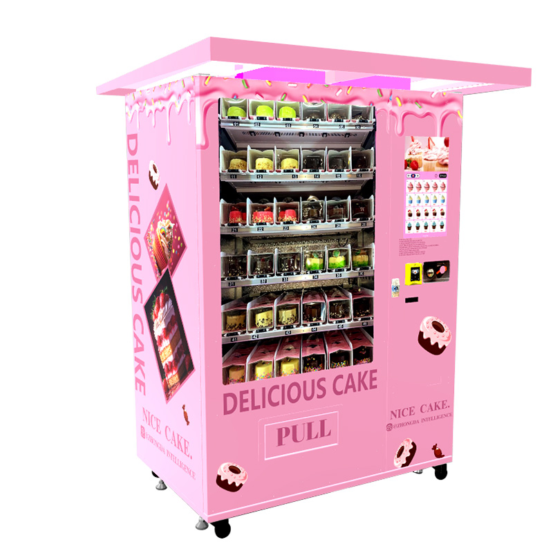 Smart Cake Vending Machine with Elevator and Cooling System IoT Inventory/Temp Monitoring with Auto Expiry Alert