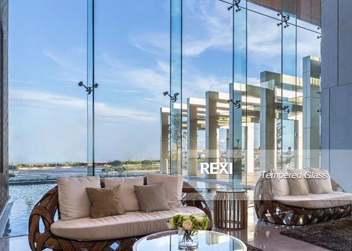 3mm-19mm flat/curved Architectural Building Tempered Toughened Glass