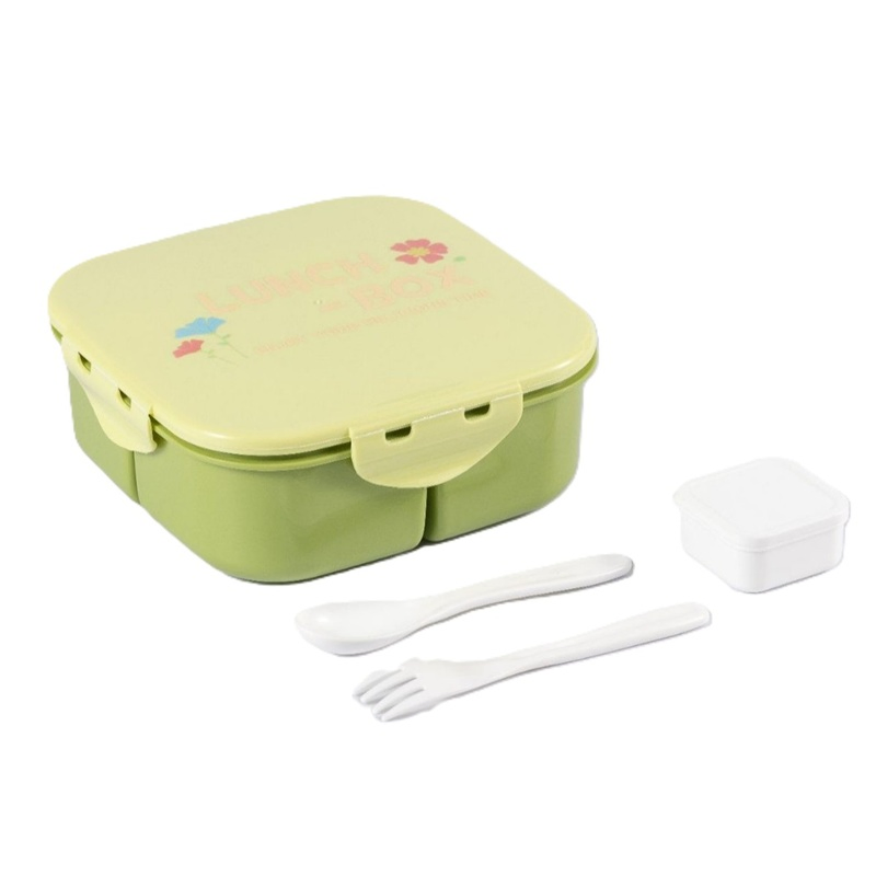 Food-Grade Plastic Bento Box - Microwave-Safe Compartmentalized Lunch Container
