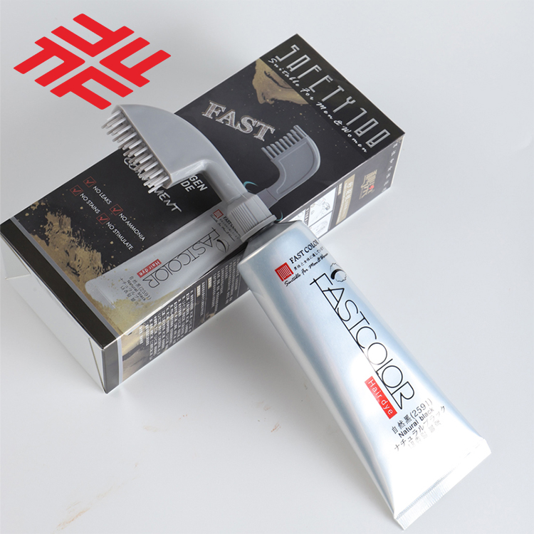Fully Factory Customized Brand Easy Use Fastcolor Hair Dye Comb Black Hair Coloring Cream