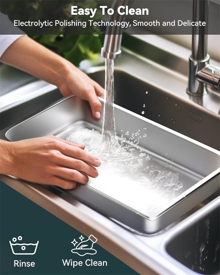 Factory Wholesale Stainless Steel Steam Table Hotel Pan Lasagna Baking Metal Food Pan