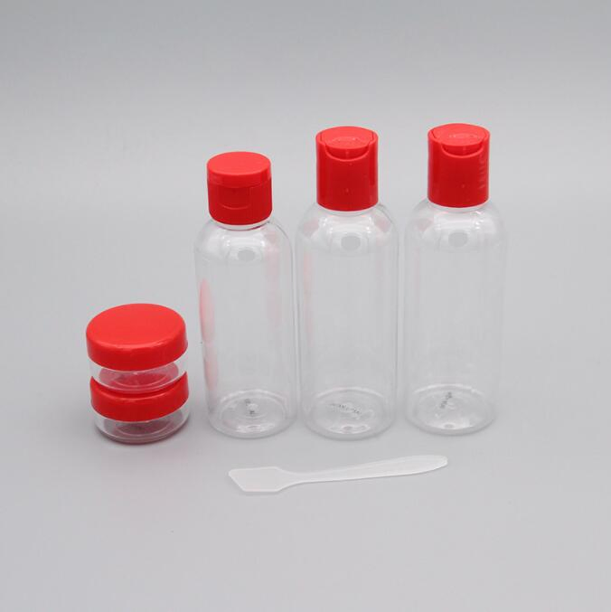 Promotional 5PCS Travel Bottle Jar Set for Cosmetics