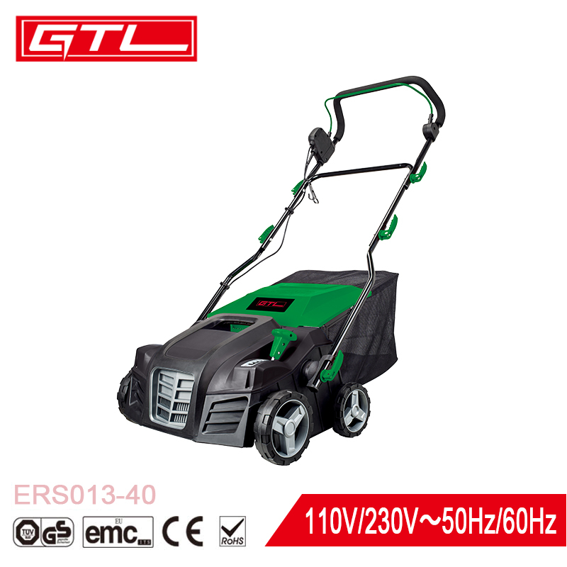 1800W Electric Raker and Scarifier with 55L Collection Bag for Weeding (ERS013-40)