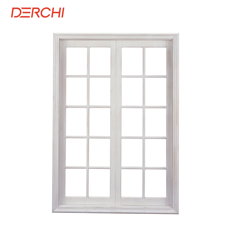 Derchi Interior Panoramic Double Glazing Picture Fixed Window Thermal Break UPVC PVC Fixed Window