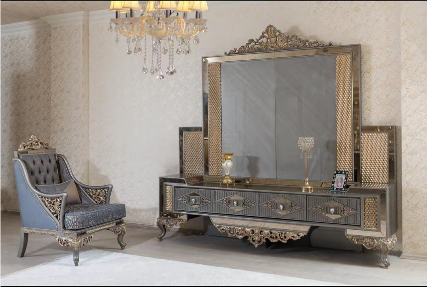 Диван Честерфилд деревянный классический для гостиной