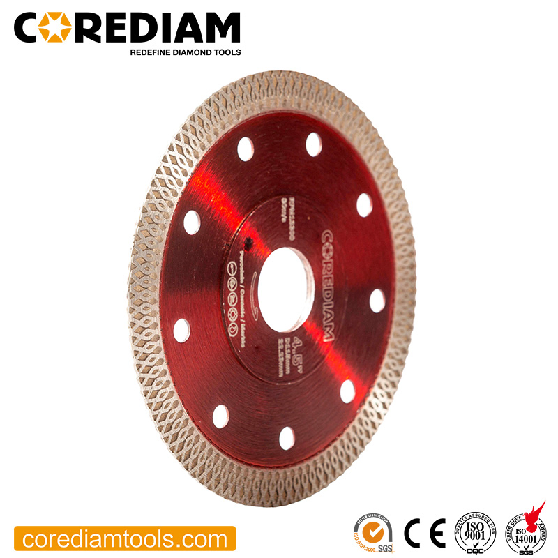 Super Thin Mesh Turbo Diamond Porcelain Saw Blade with Smooth Cutting