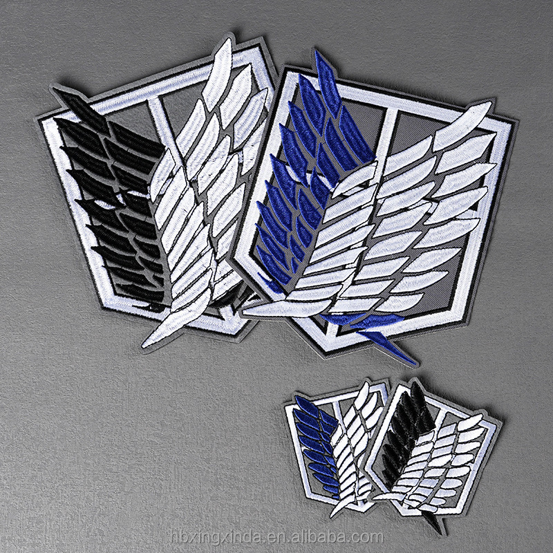 Нашивка Атака титанов Крылья Свободы для одежды рюкзаков