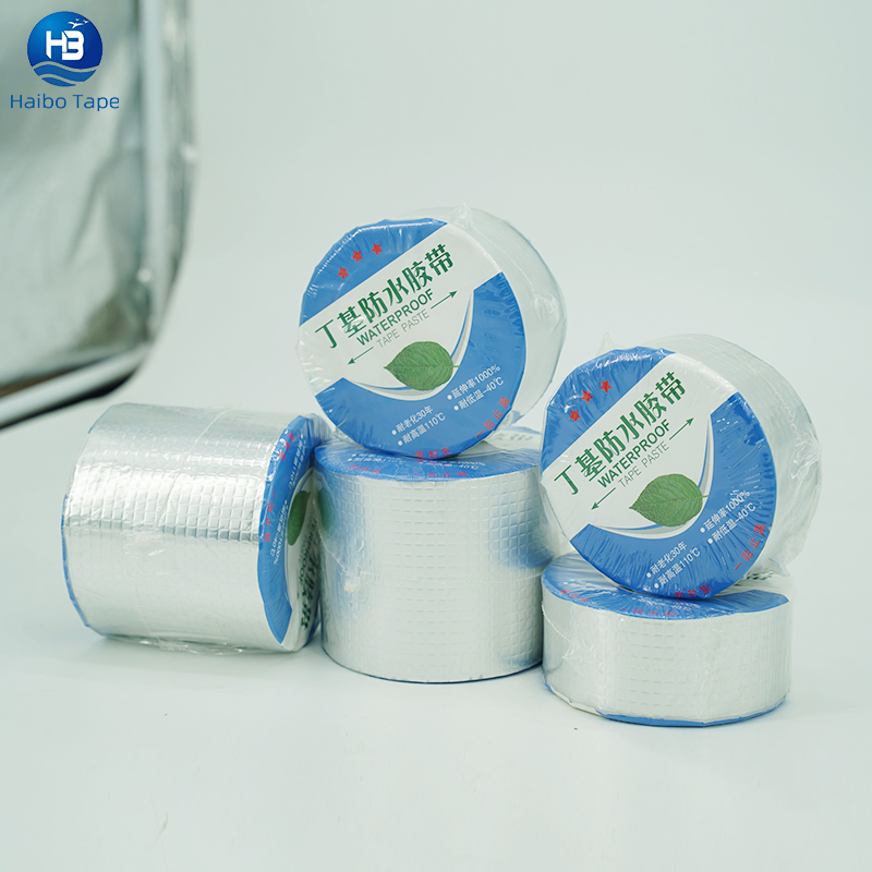 Customization Roof Balcony Toilet Rubber Waterproof Aluminum Foil Butyl Sealing Repair Tape Water Leak Tape