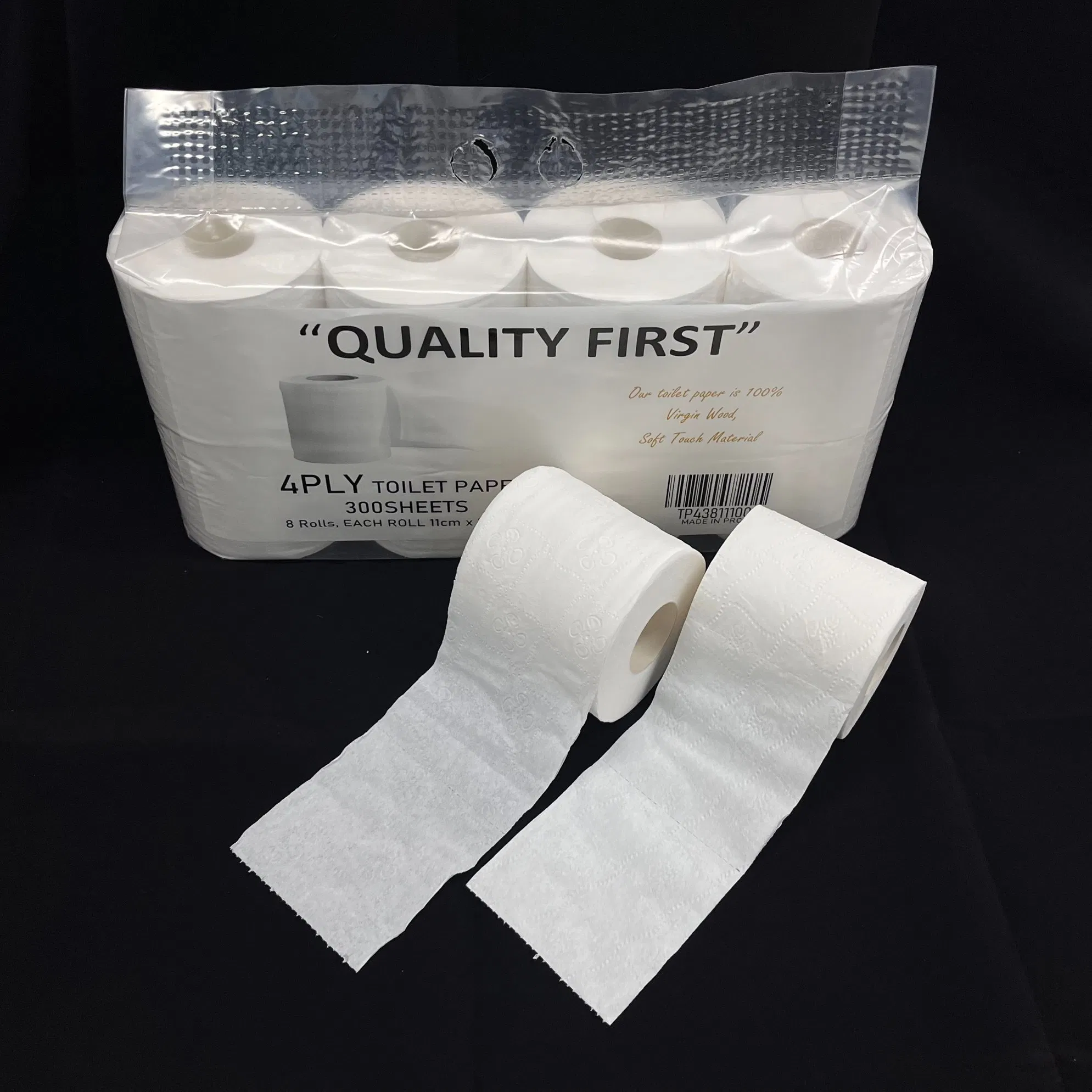 Wholesale Cheap Recycled A Grade Toilet Paper Factory Price 2/3/4ply 10*11cm Toilet Paper Roll Manufact