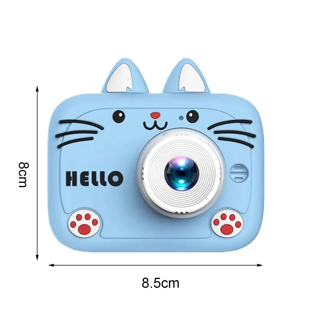2024 Children's Camera Cat Design Cartoon Digital Mini 1080P HD Dual Camera Toy Kids Christmas Birthday Gifts Manufacturer