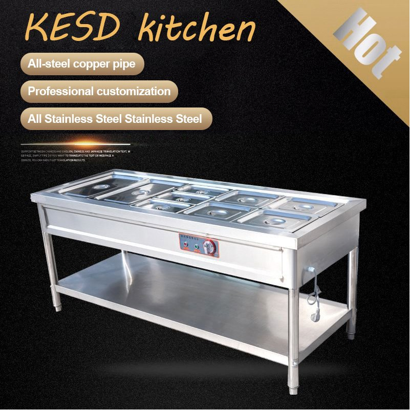 Stainless Steel Trolley Food Warmer / Commercial Restaurant Food Heater