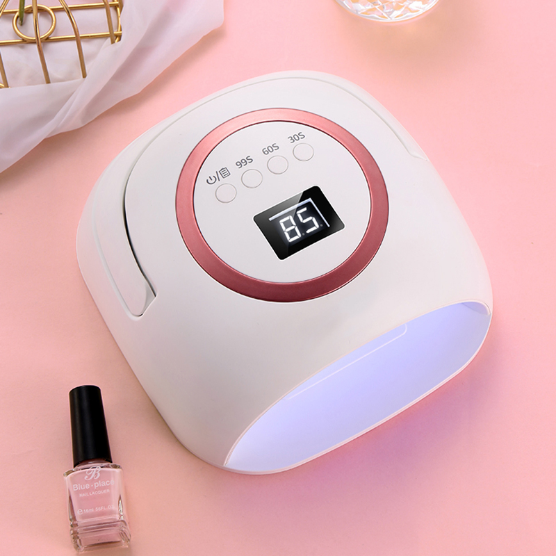 OEM/ODM Portable Rechargeable Cordless 72W UV Gel Nail Dryer 2 Hands UV LED Nail Lamp