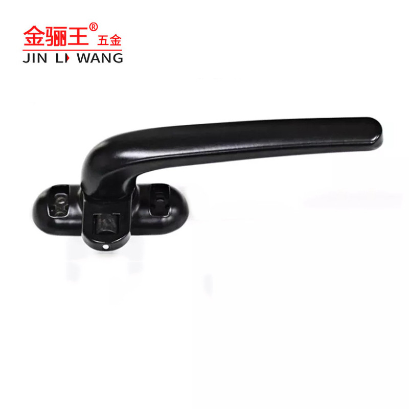 Aluminum Door Window Hardware Black Seven Shape Window Handle