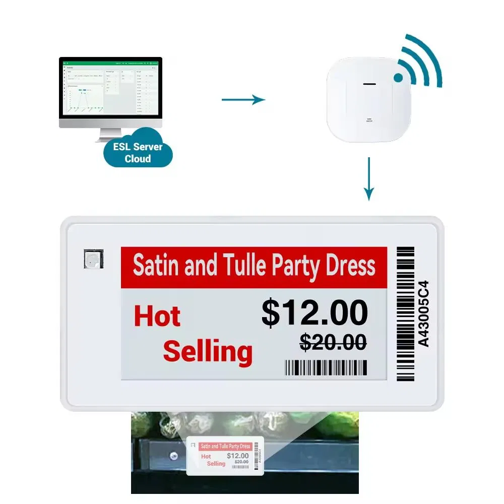 2.4G Wireless Tag, 2.13-Inch Wireless Smart Electronic Price Tag