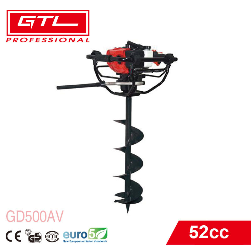 52cc Gasoline Post Hole Digger One Man Post Hole Digging Machine Earth Auger (GD500AV)