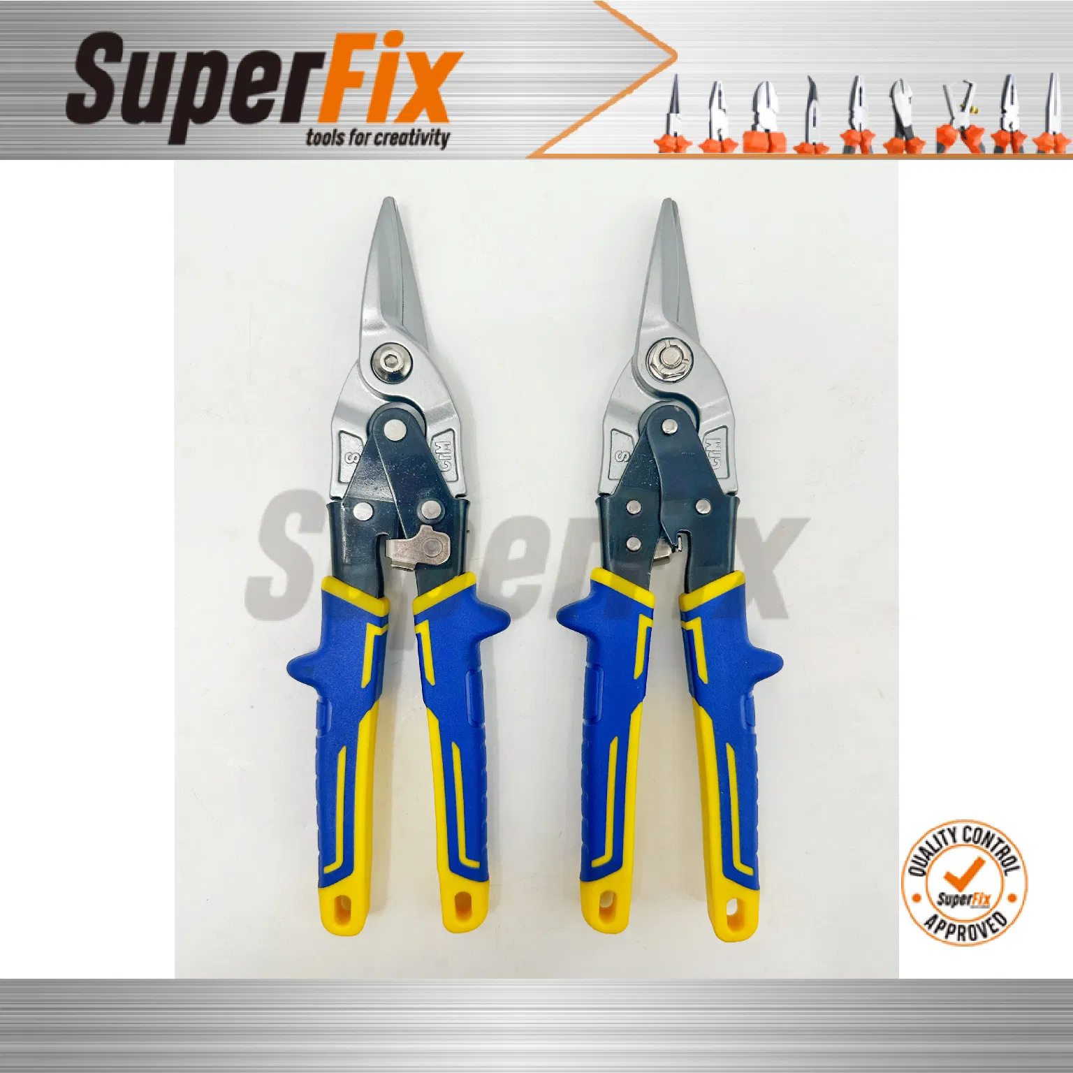 Professional High Quality Aviation Tin Snip Scissors Multifunctional Cutting Sharp Scissors Left