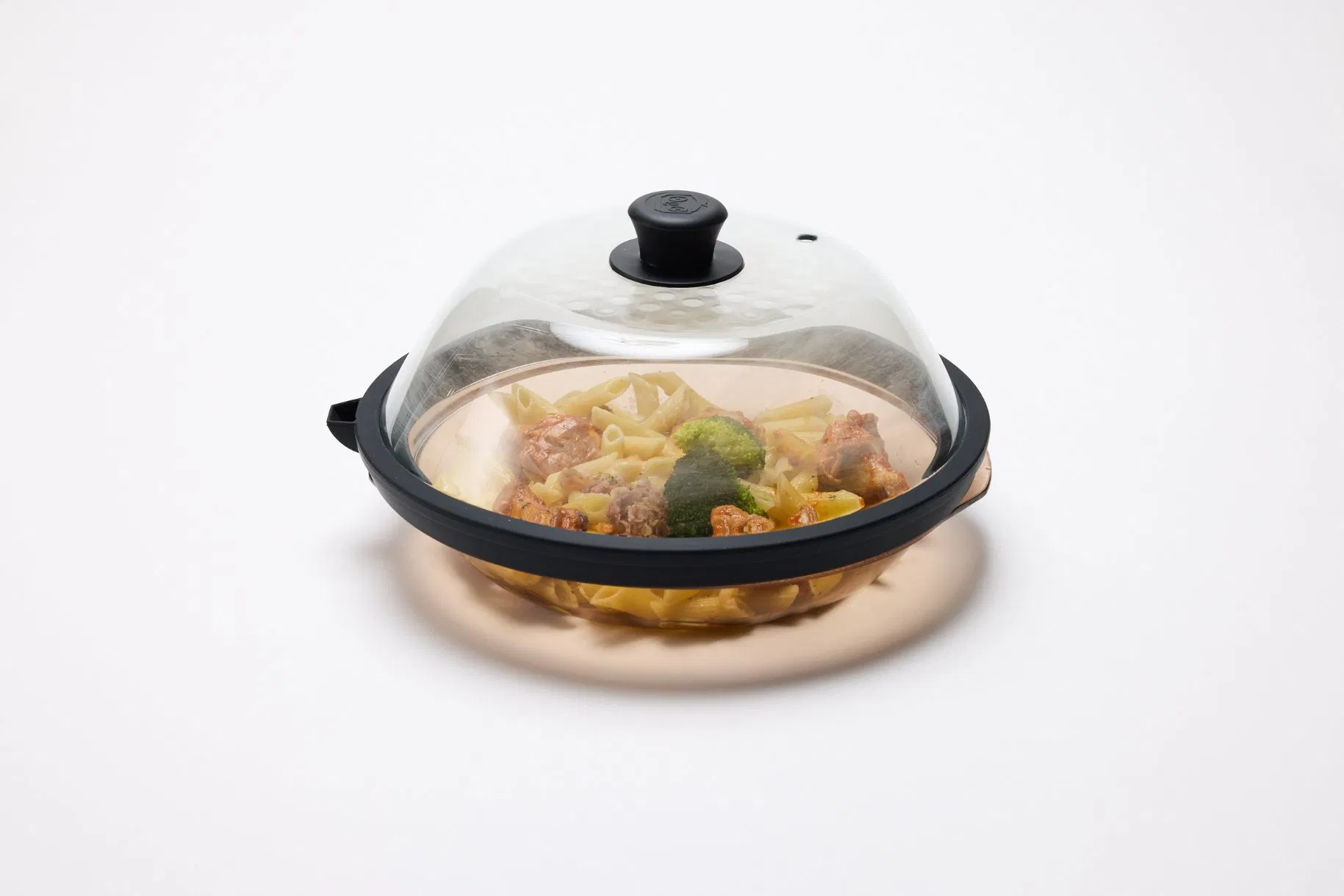 Durable Kitchenware Microwave Splatter Guard Emu-Hf with Tempered Glass Design